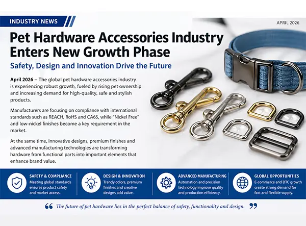Global Pet Hardware Accessories Industry Enters New Growth Phase, with Safety and Design at the Core